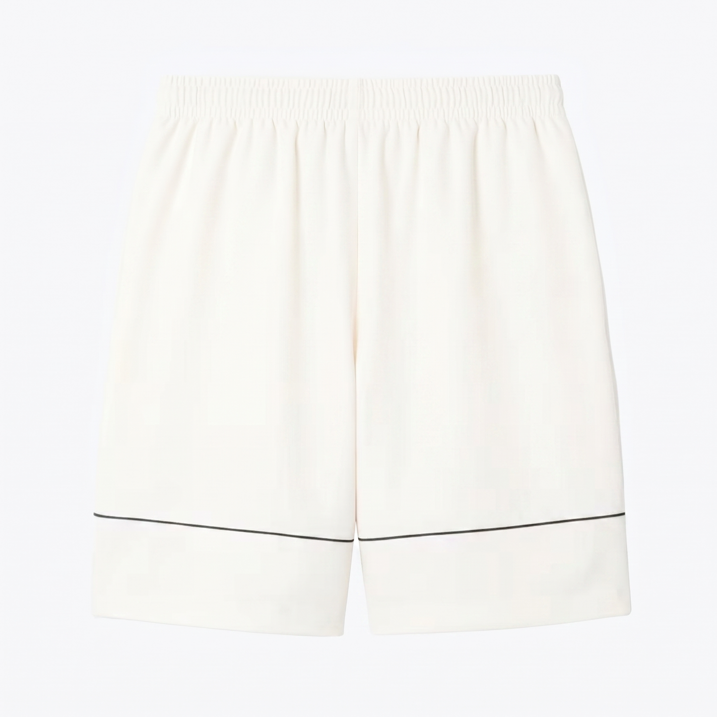 Tennis-Shorts aus Diamant-Taft mit Print