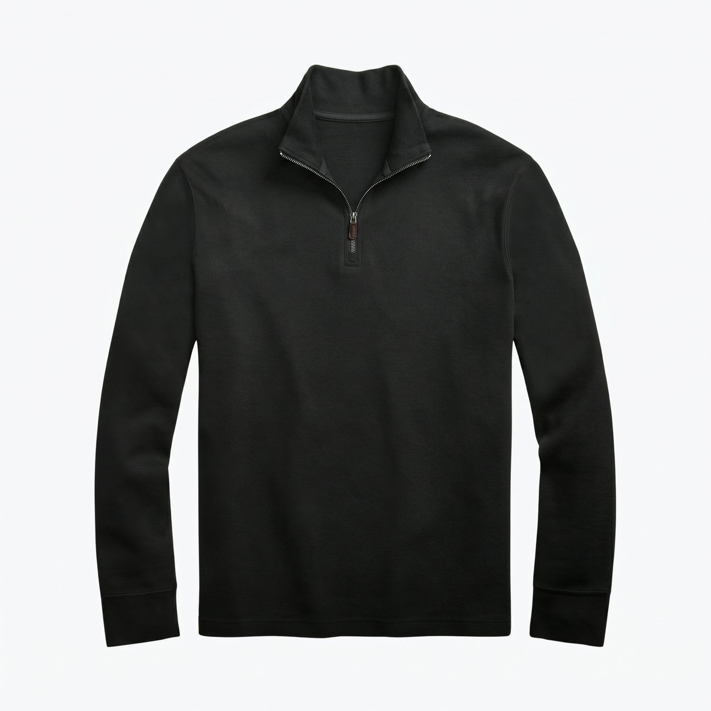 Estate-Rib Pullover mit kurzem Reißverschluss