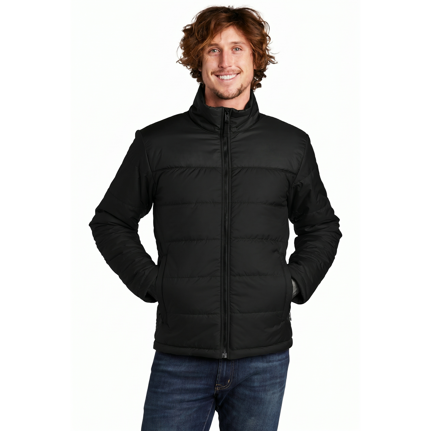 Isolierte Alltagsjacke mit Brustlogo