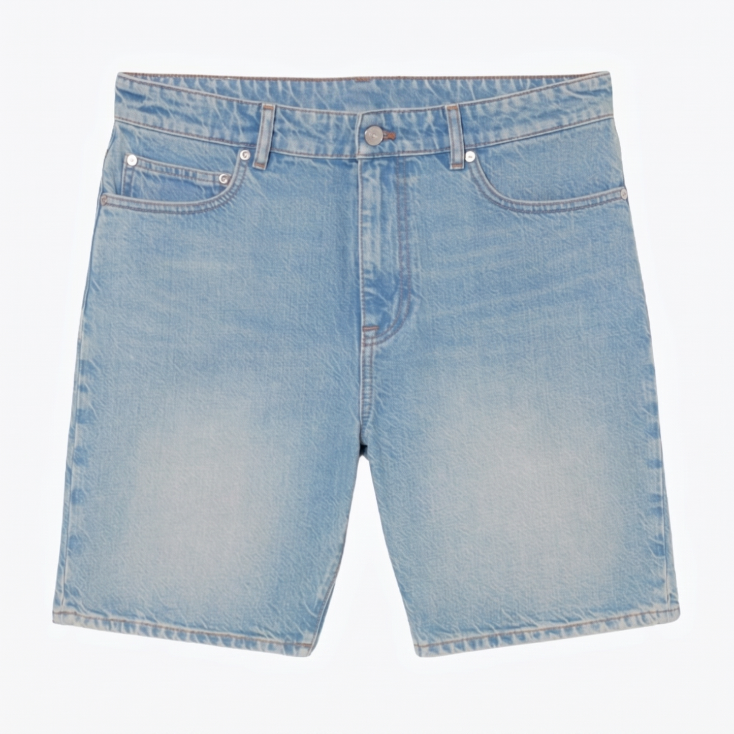 Jeans-Bermudashorts in Straight Fit