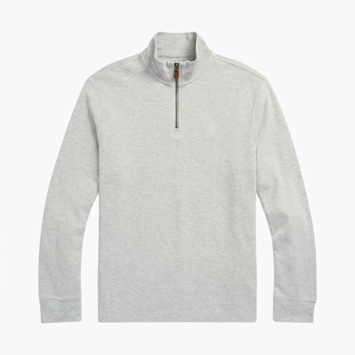 Estate-Rib Pullover mit kurzem Reißverschluss