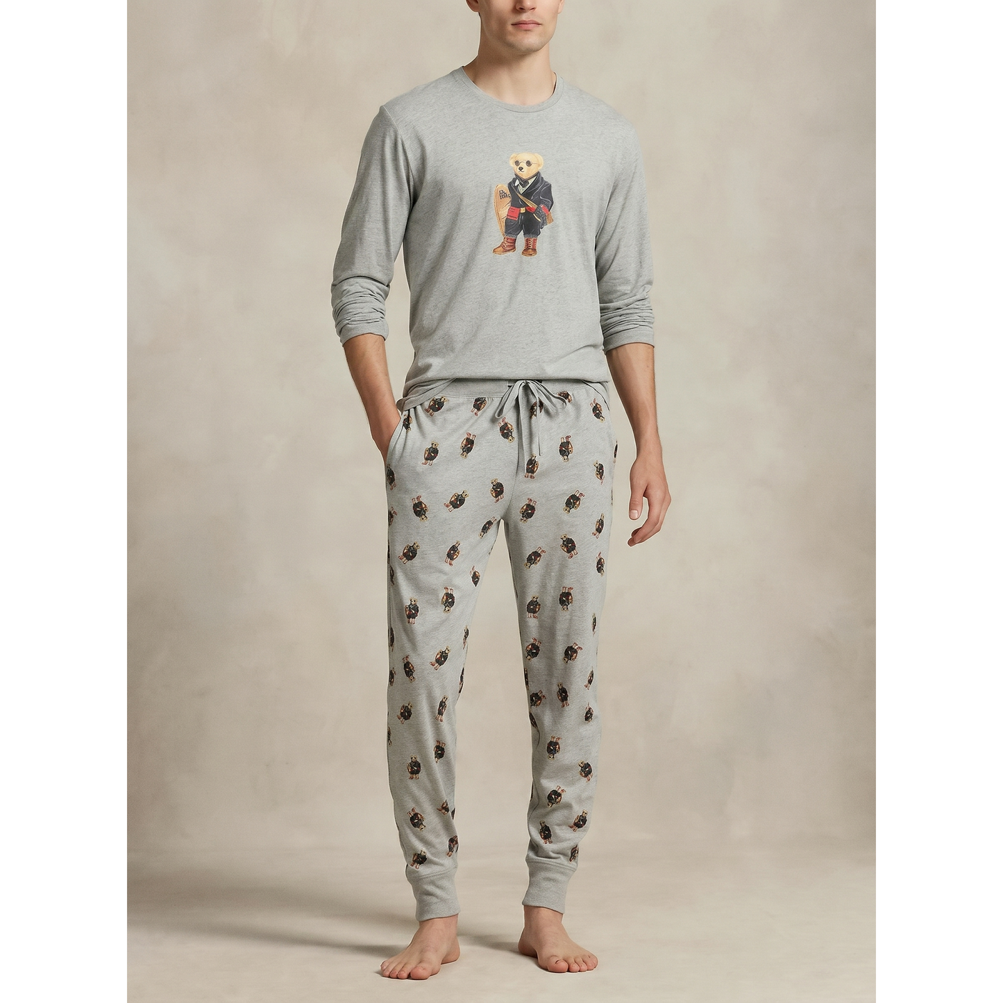 Bear Jersey-Schlafanzug-Set
