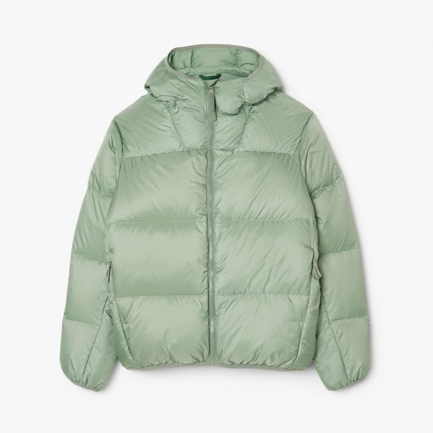 Kurze wasserabweisende Pufferjacke mit Kapuze