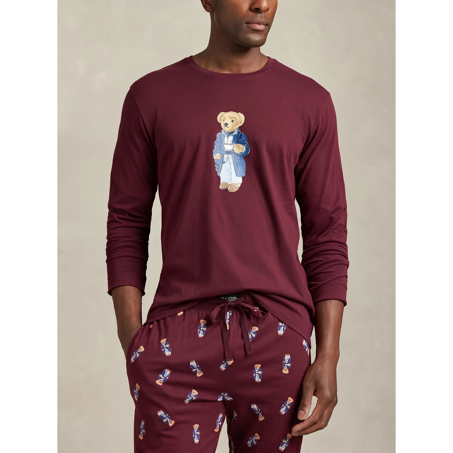 Bear Jersey-Schlafanzug-Set