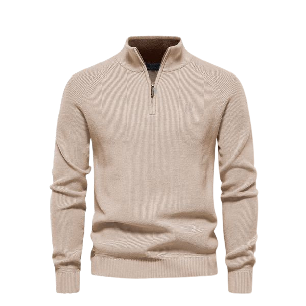 Pullover mit Reißverschlusskragen