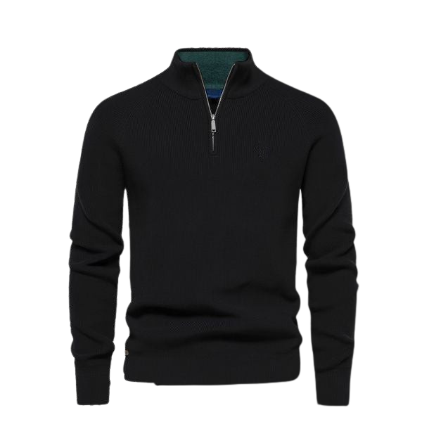 Pullover mit Reißverschlusskragen