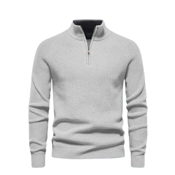 Pullover mit Reißverschlusskragen