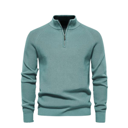 Pullover mit Reißverschlusskragen