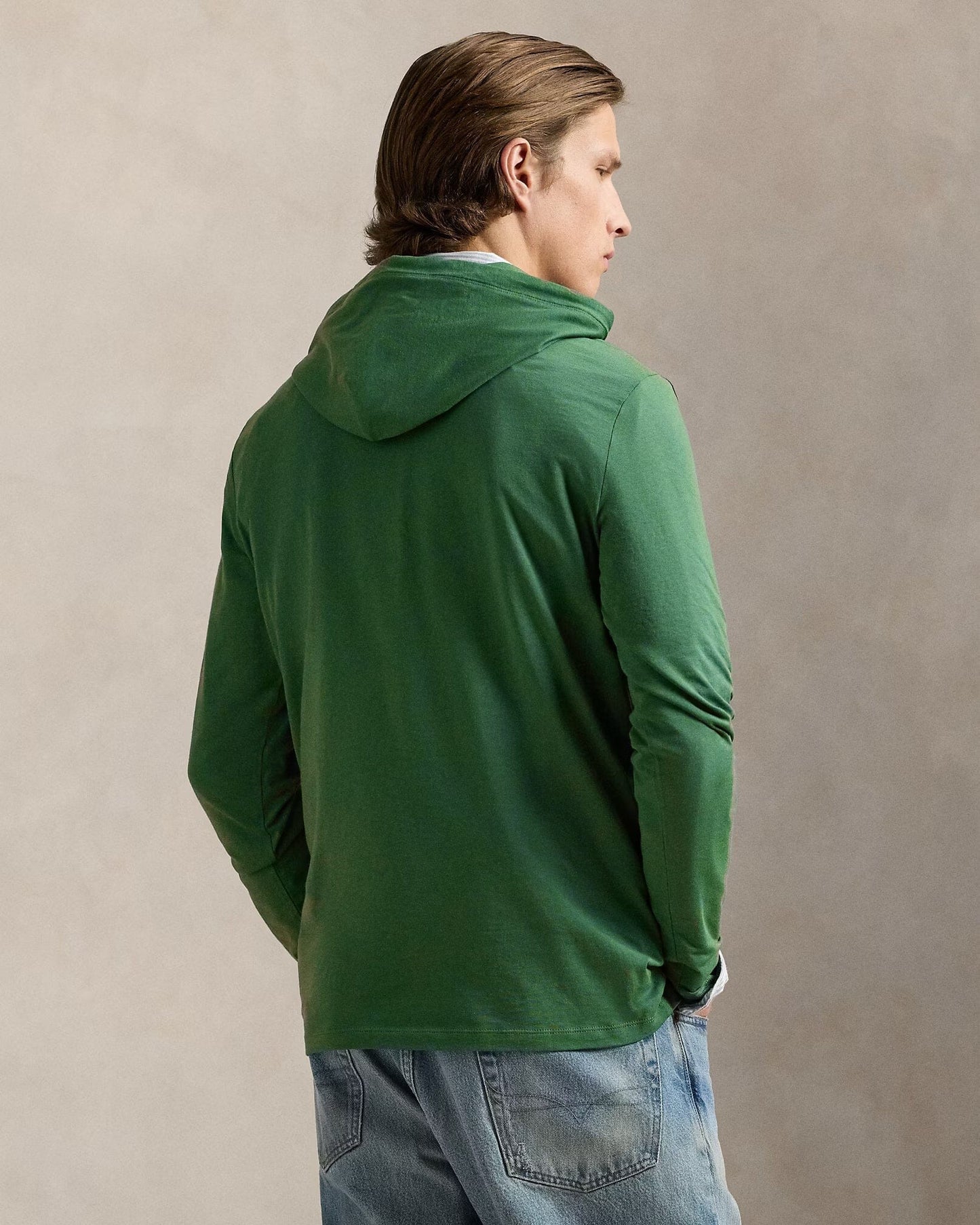 Bear Jersey-T-Shirt mit Kapuze