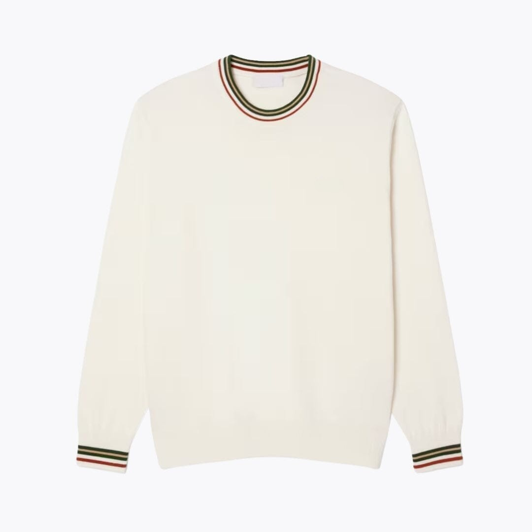 Gestreifter Pullover aus Baumwoll-Jersey