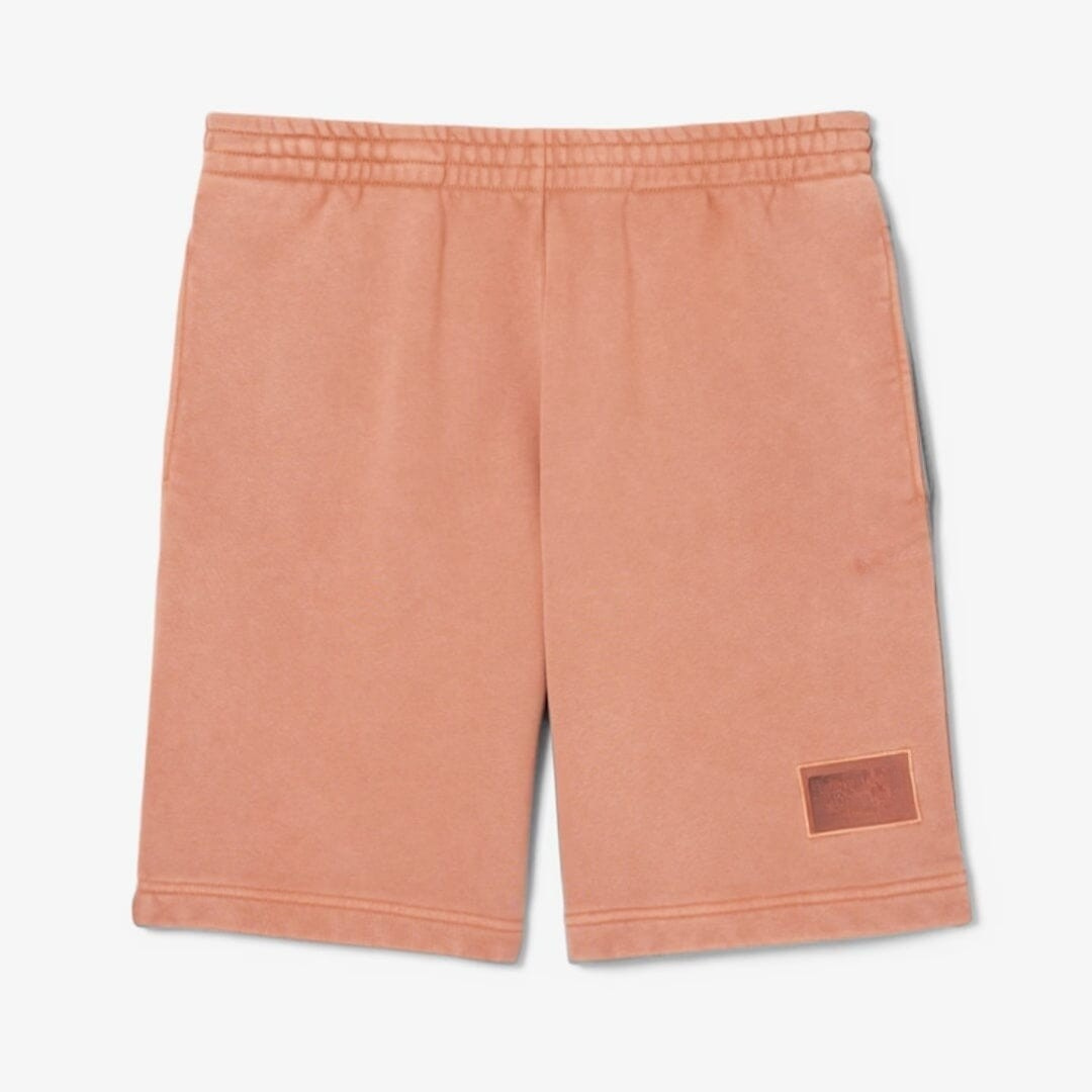 Baumwoll-Fleece-Shorts im Used-Look