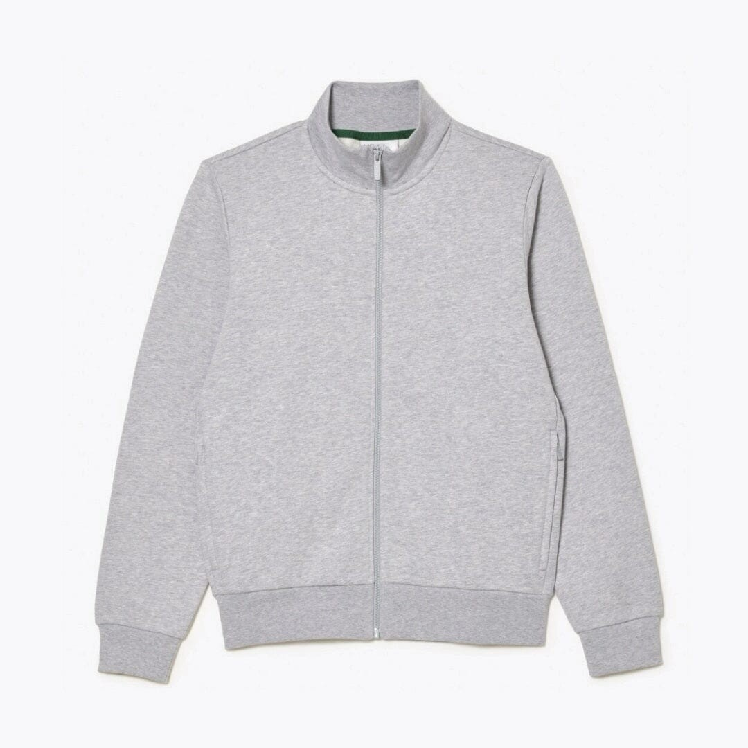 Fleece-Sweatshirt mit hohem Kragen und Reißverschluss